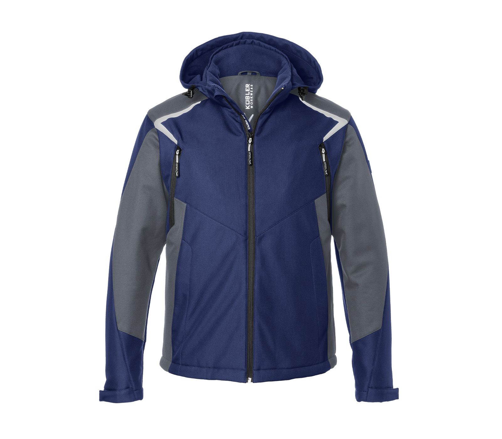 Modra in siva zaščitna zimska softshell jakna KUBLER 1325-5375.