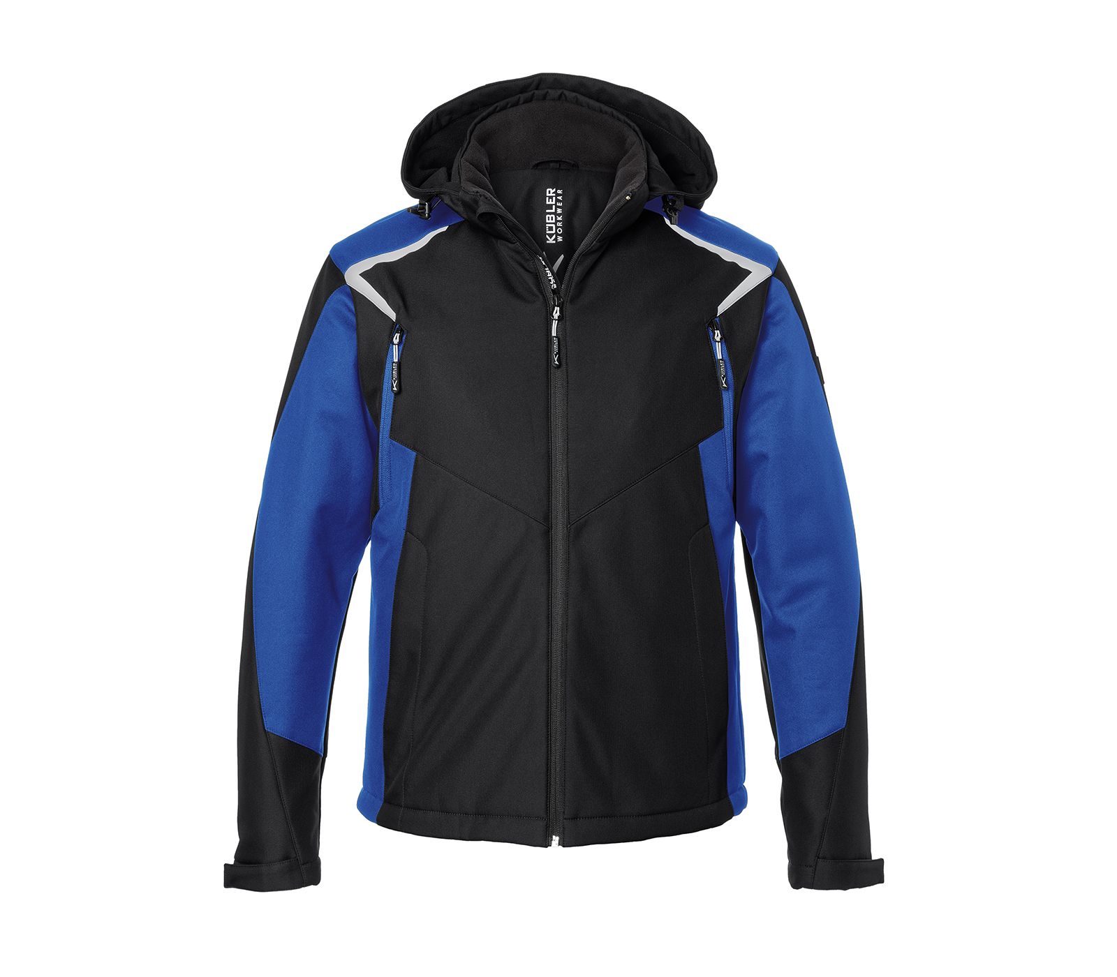 Črna in modra zaščitna zimska softshell jakna KUBLER 1325-5375.